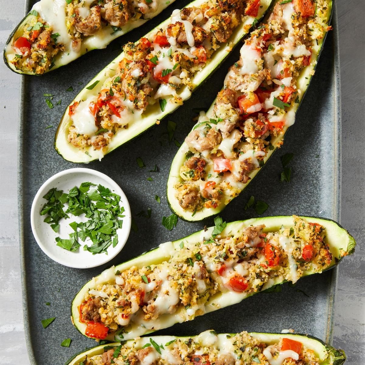 Hearty Italian Sausage Zucchini Boats: A Complete Meal
